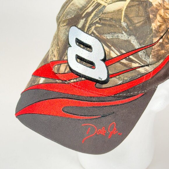 Chase Authentics Nascar Dale Earnhardt Jr 8 Camo Flame Hat Adjustable - Picture 7 of 9